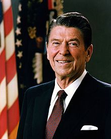 President Ronald Reagan Receives Thayer Award