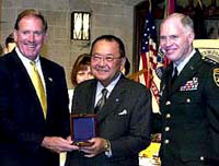 The Honorable Daniel K. Inouye receives West Point Thayer Award