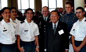 The Honorable Daniel K. Inouye receives West Point Thayer Award