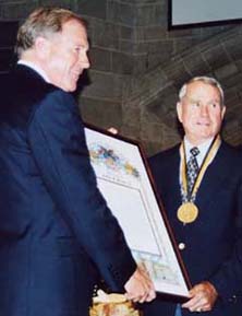 2002 Distinguished Graduate Award Recipient GEN (R) Arthur E. Brown, Jr. ’53