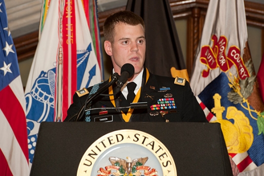 2012 Nininger Award Recipient Captain Stephen Tangen '08