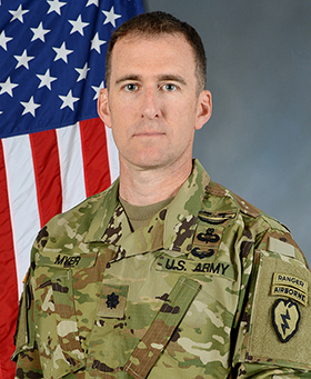 2018 Nininger Award Recipient Lieutenant Colonel Matthew R. Myer '01