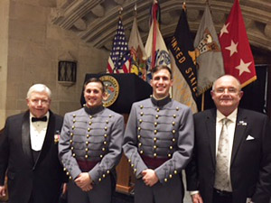 2019’s class president and vice-president, Cadets John Ireton and Christian Ackerman, and 50 year affiliates