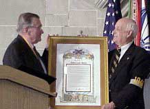 1999 Distinguished Graduate Award Recipient GEN Robert C. Mathis, USAF (Ret.) ’48