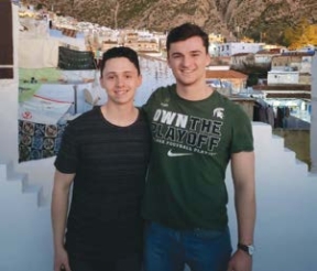 Bryce Meylan ’20 in Rabat, Morocco (pictured right)