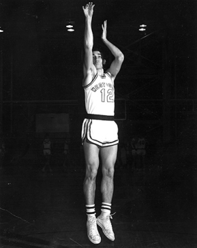 Mike Krzyzewski '69 playing basketball