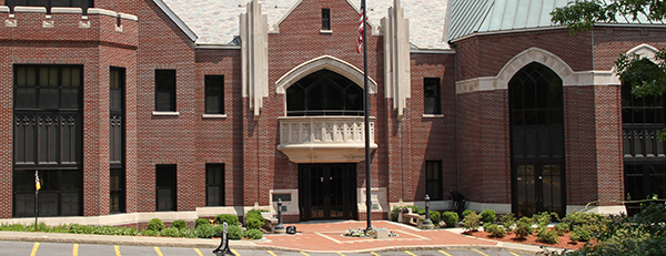 A view of Bricks and Pavers near the Alumni Center Building