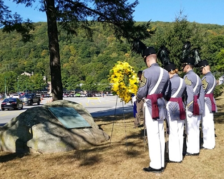 Original memorial rock on Buffalo Soldier Field