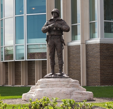 Patton Monument is now by Jefferson Hall
