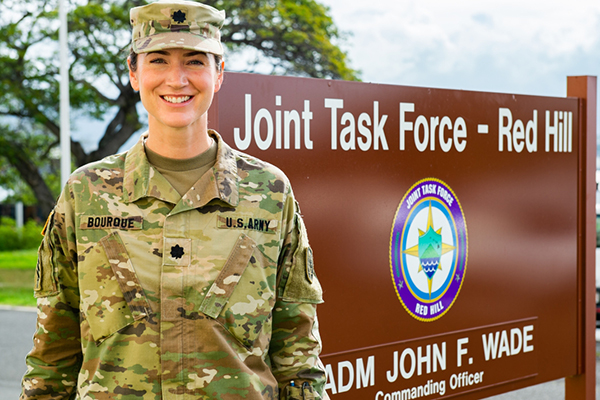 Joint Task Force-Red Hill Soldier Bourque ’07 in the Spotlight