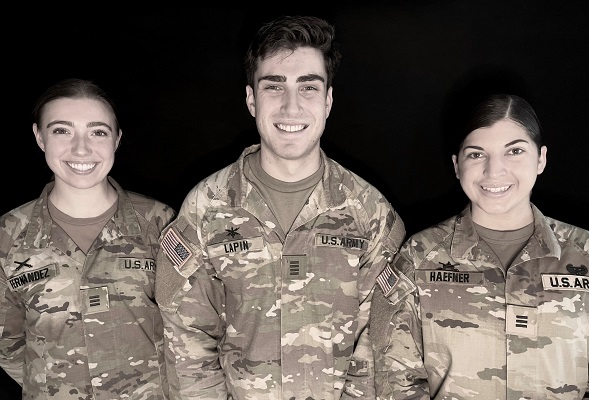 Three Cadets Receive General John J. Pershing (1886) Writing Awards