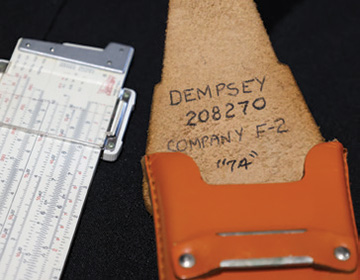 Slide rule of CDT Martin Dempsey'74