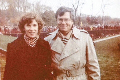 Joe (USMA '64) and Lynda Zengerle at the dedication the dedication of the Vietnam Memorial, 1982
