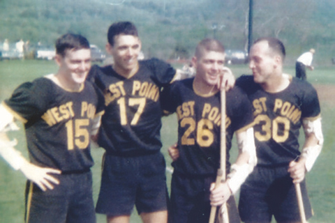 Ray Enners (#26) '67, with classmates Ed Sullivan , Chris Pettit and Larry Izzo