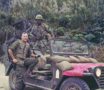 Russ Campbell '65 with the 101st Vietnam