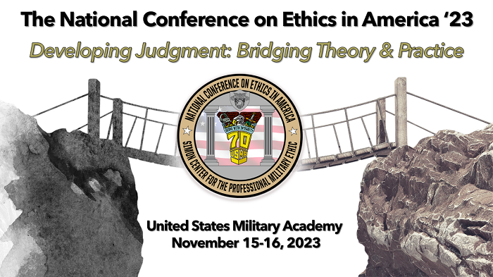 National Conference on Ethics in America Sponsored by The Class of 1970