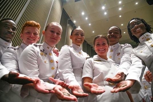 West Point PAO, Class of 2025 Cadets at Affirmation Ceremony with Coin