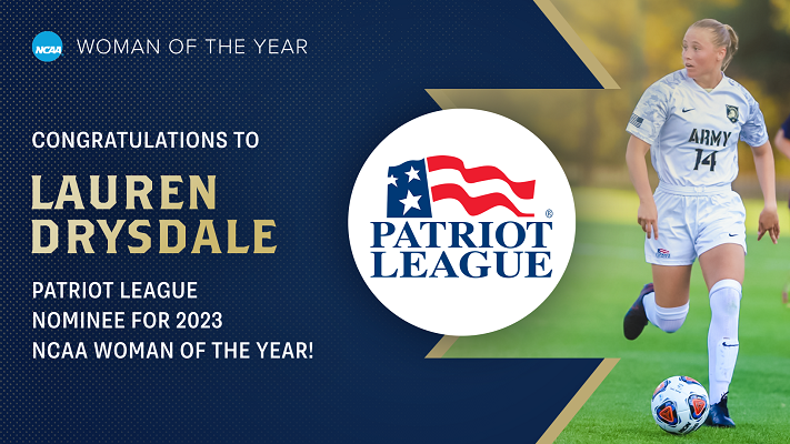 2LT Drysdale ’23 Named Patriot League’s 2023 NCAA Woman of the Year Nominee