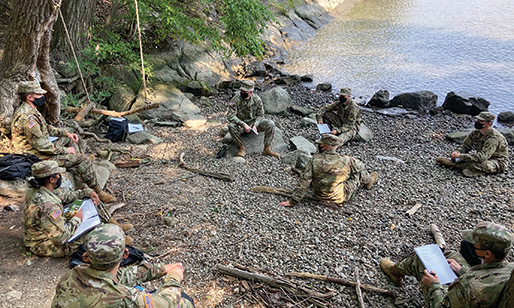 TC Rory McGovern leads a history lesson at Chain Cove