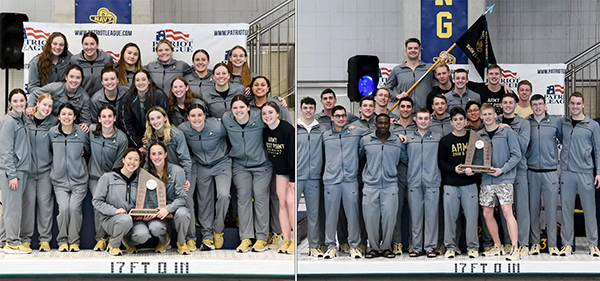 Swimming & Diving Places Second at Patriot League Championships Behind 15 Gold Medals