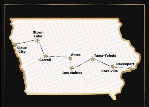 RAGBRAI Map