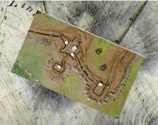 CDT Allen Pilate ’25 was able to digitally overlay maps of the Battle of Brooklyn fortifications, including Fort Putnam