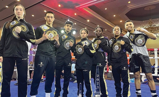 cadets of the West point Boxing Team who won national championships at the 2023 Nationals event in Charlotte, North Carolina