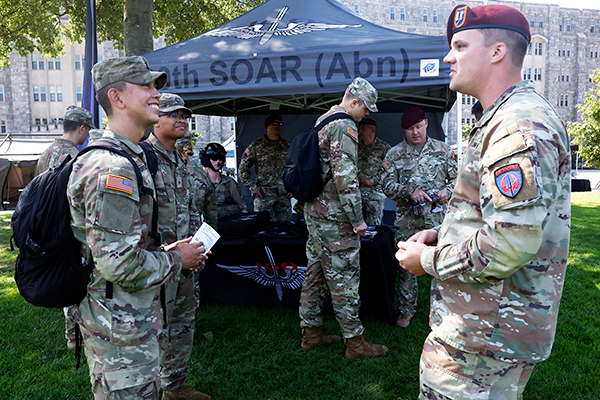 Cadets Lay the Groundwork for Their Future During Branch Week