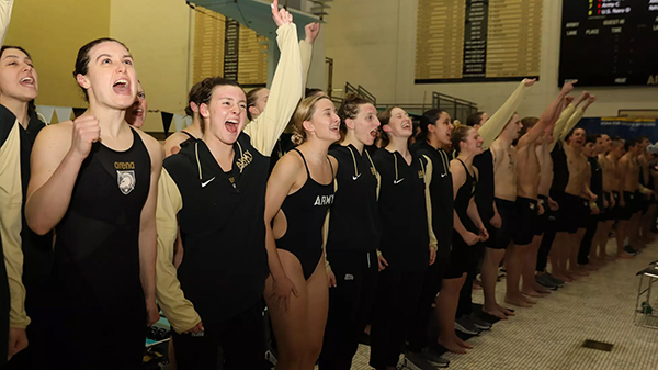 Swimming & Diving Sweeps Navy in the Star Meet for the First Time Since 1988
