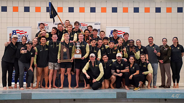 Swimming & Diving Men Claim Patriot League Title for the First Time in 24 Years, Women Earn Second Place at Patriot League Championships