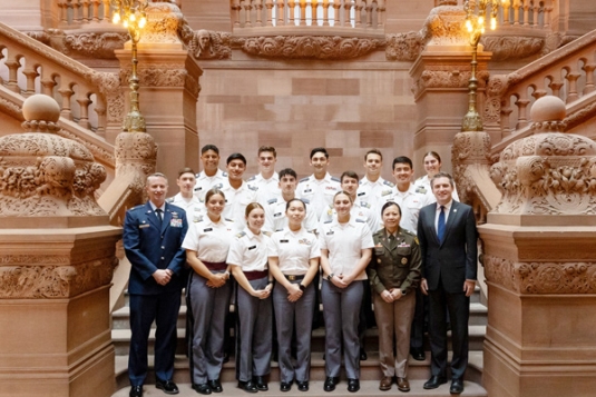 Skoufis and West Point Cadets