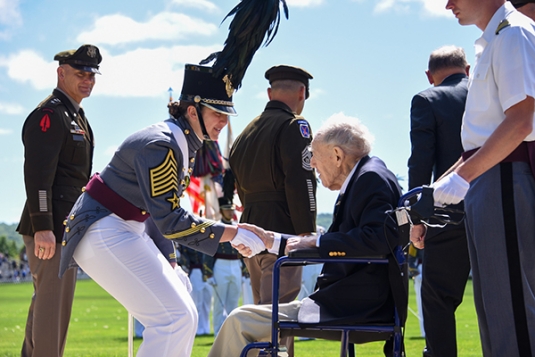 West Point Wreath Laying 2025 Pinto '50 CDT Robinson '25