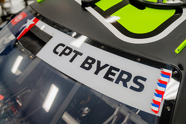 NASCAR Honors CPT Joshua Byers ’96