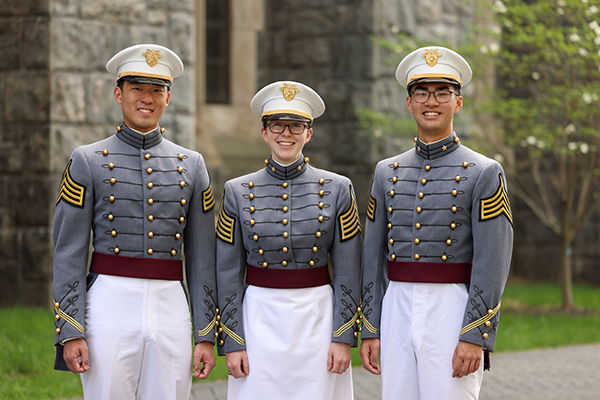 Class of 2025 CDTs Benjamin Nguyen, Zoe Winston, and Michael Zhang
