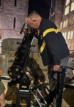 Serchak looking through scope