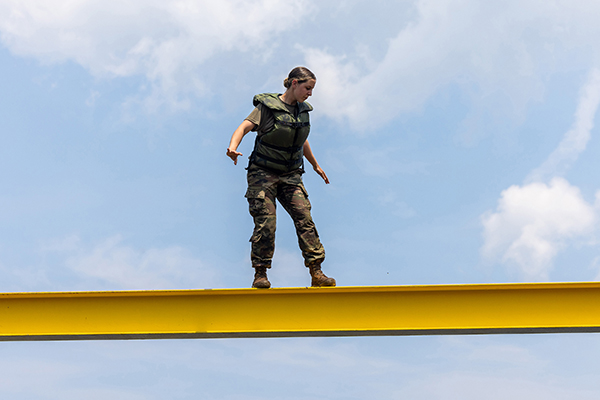 Cadets Overcome Fears on CFT Confidence Courses