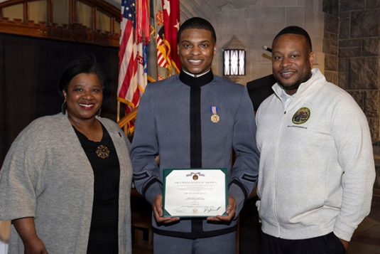 CDT Larry Pickett '28 Receives Soldier’s Medal