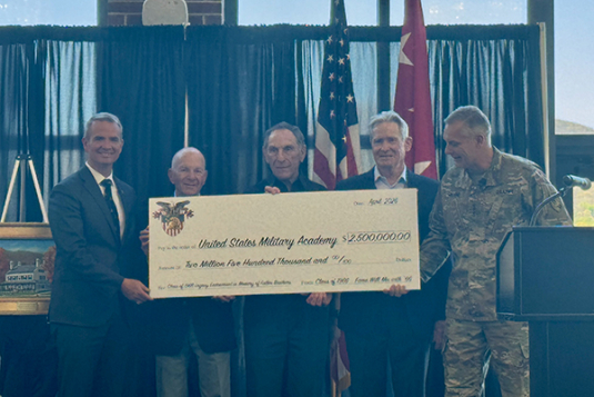 The Class of 1966 makes a record gift in support of the Class of 1966 Legacy Endowment in Memory of Fallen Brothers.