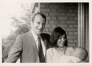 John Fyfe '60 with Wife Sheila and child
