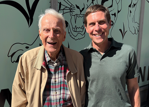 John Fyfe 60 and nephew Alex Fyfe '00