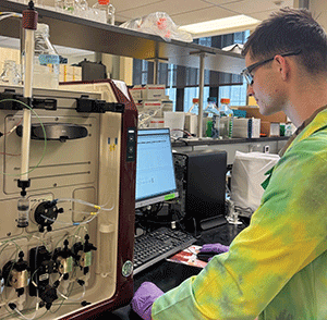 A Rhodes Scholar, Johnathan Pinc '26 will be serving as a Cyber officer. 